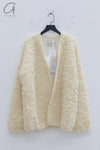 SWAYING 24 Autumn and Winter Velvet Double-Layer Large Coat SW-SW24AW1T100-BAI White